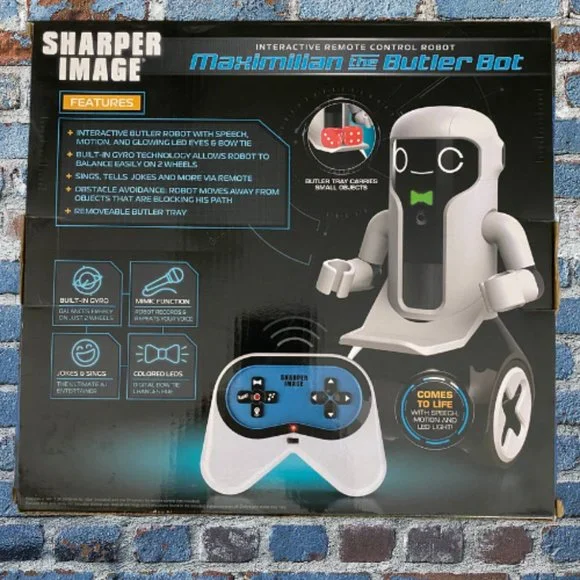 Sharper Image Robot Maximilian The Butler Bot Black Series - Main Image